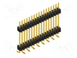 Connector: pin strips; pin header; male; PIN: 17; 1.27mm; SMT; 1x17