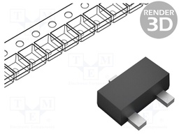 Transistor: N-MOSFET; unipolar; 60V; 0.073A; Idm: 800mA; 0.2W