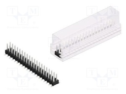 Connector: pin strips; pin header; male; PIN: 40; 2.54mm; SMT; 2x20