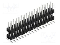 Connector: pin strips; pin header; male; PIN: 34; 2.54mm; SMT; 2x17