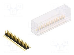Connector: pin strips; pin header; male; PIN: 32; 2mm; SMT; 2x16