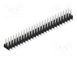 Connector: pin strips; pin header; male; PIN: 50; 2.54mm; SMT; 2x25