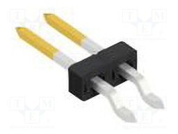 Connector: pin strips; pin header; male; PIN: 2; 2mm; SMT; 1x2; 100V