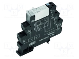 Relay: interface; SPDT; Ucntrl: 230VDC; Ucntrl: 230VAC; 16A; DIN