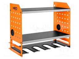 Accessories: tool shelf; steel; orange-black; 225mm; 405mm; 465mm