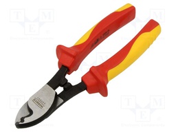 Pliers; cutting,insulated; 160mm; Chrom-vanadium steel