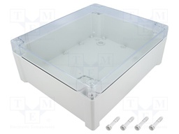 Enclosure: multipurpose; X: 239mm; Y: 289mm; Z: 107mm; TEMPO; grey