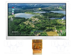 Display: TFT; 7"; 1024x600; Illumin: LED; Dim: 169.9x103.4x5.6mm