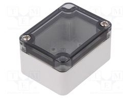Enclosure: multipurpose; X: 50mm; Y: 65mm; Z: 35mm; TK PC; grey; IP66