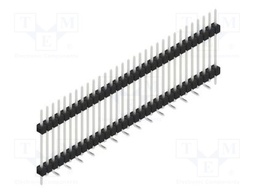 Connector: pin strips; pin header; male; PIN: 31; 2.54mm; SMT; 1x31