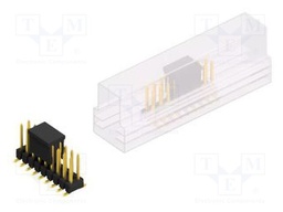 Connector: pin strips; pin header; male; PIN: 18; 2.54mm; SMT; 2x9