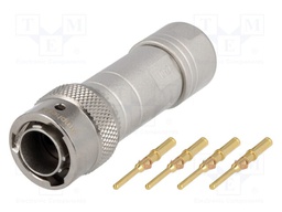 Connector: circular; Series: RT360; plug; male; crimped; for cable