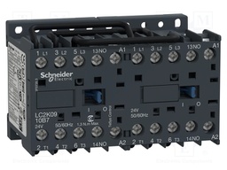 Relay Contactor, TeSys K Series, 3PST-NO, 3P, 9 A at 440 VAC, 4 kW at 690 VAC