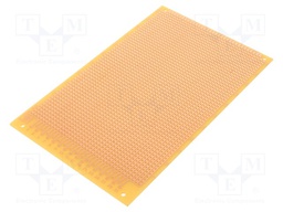 Board: universal; single sided,prototyping; W: 100mm; L: 160mm