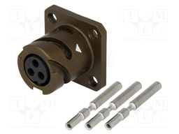 Connector: circular; VG95234; socket; female; PIN: 3; with contacts