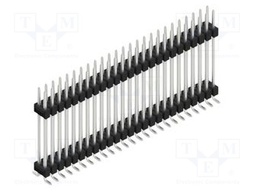 Connector: pin strips; pin header; male; PIN: 50; 2.54mm; SMT; 2x25