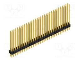 Connector: pin strips; pin header; male; PIN: 66; 1.27mm; THT; 2x33