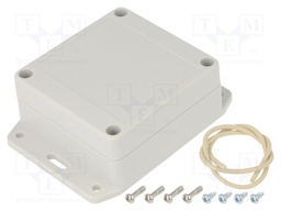 Enclosure: multipurpose; X: 80mm; Y: 85mm; Z: 40mm; with fixing lugs