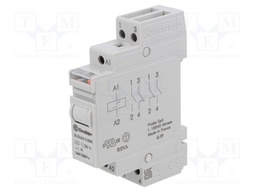 Relay: installation; bistable; NC + NO; 12VAC; DIN; 16A; -40÷40°C