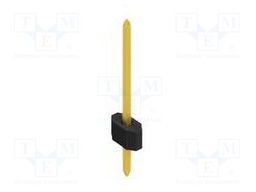 Connector: pin strips; pin header; male; PIN: 1; 1.27mm; THT; 1x1