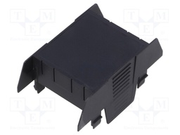 Cover; for enclosures; UL94HB; Series: EH 45; Mat: ABS; black; 45mm