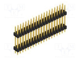 Connector: pin strips; pin header; male; PIN: 38; 2.54mm; THT; 2x19