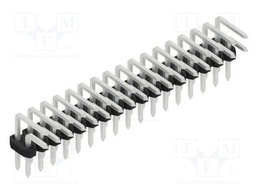 Connector: pin strips; pin header; male; PIN: 34; 2mm; THT; 2x17