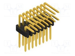 Connector: pin strips; pin header; male; PIN: 16; 1.27mm; THT; 2x8