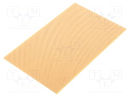 Board: universal; single sided,prototyping; W: 160mm; L: 100mm