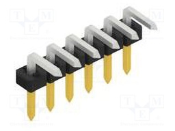 Connector: pin strips; pin header; male; PIN: 6; 2mm; THT; 1x6; 100V