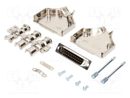 D-Sub; PIN: 25; plug; male; stamped and formed contacts; straight