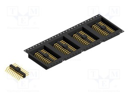 Connector: pin strips; pin header; male; PIN: 20; 2.54mm; SMT; 2x10