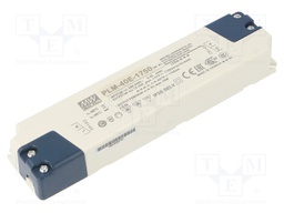 Power supply: switched-mode; LED; 40.25W; 12÷23VDC; 1750mA; IP30