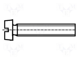 Screw; M1,6x20; DIN: 84; Head: cheese head; slotted; steel; zinc
