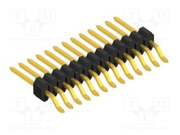 Connector: pin strips; pin header; male; PIN: 13; 1.27mm; SMT; 1x13