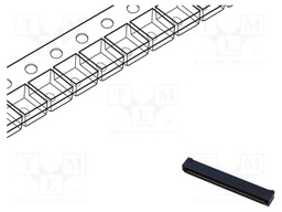 Connector: PCB to PCB; female; PIN: 120; 0.8mm; ERF8; gold-plated