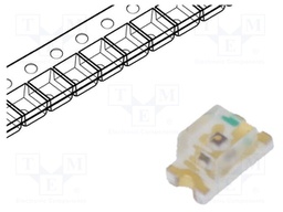 LED; SMD; 0603; yellow green; 40mcd; 1.6x0.8x0.8mm; 130°; 2÷2.6V