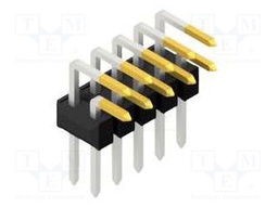 Connector: pin strips; pin header; male; PIN: 10; 2.54mm; THT; 2x5