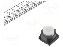 Microswitch TACT; SPST; Pos: 2; 0.02A/15VDC; SMT; none; 3.5mm; round