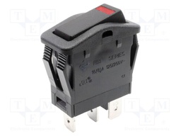 ROCKER; SPST; Pos: 2; OFF-(ON); 16A/125VAC; IP67; LED; 125V; 0÷55°C