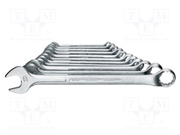 Wrench-set; combination spanner; Chrom-vanadium steel; 11pcs.