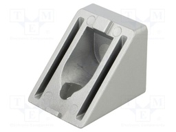 Angle bracket; for profiles; W: 45mm; H: 45mm; L: 54mm; aluminium