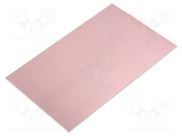 Laminate; aluminium; 1.5mm; L: 160mm; W: 100mm; Coating: copper