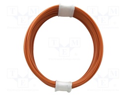 Wire; stranded; Cu; 1x0,04mm2; PVC; orange; 60V; -5÷85°C; 10m