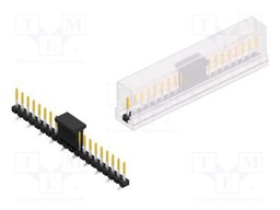 Connector: pin strips; pin header; male; PIN: 20; 2.54mm; SMT; 1x20