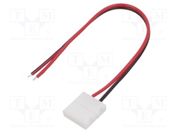 LED tape connector; for tape-wire connection; with leads; 6A