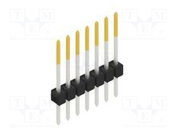 Connector: pin strips; pin header; male; PIN: 7; 2.54mm; THT; 1x7