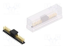 Connector: pin strips; pin header; male; PIN: 32; 2mm; SMT; 2x16