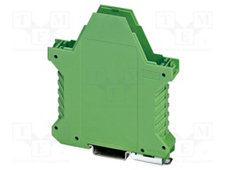 Enclosure base; green; UL94V-0; ME 17,5; for DIN rail mounting