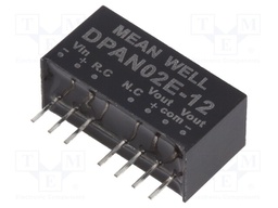 Converter: DC/DC; 2W; Uin: 4.5÷9V; Uout: 12VDC; Uout2: -12VDC; SIP8
